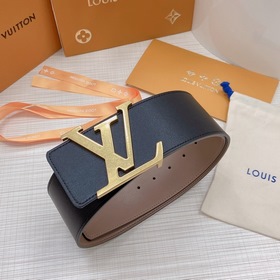 LOUIS VUITTON Ремень с медной пряжкой LV Ширина 7,0 см