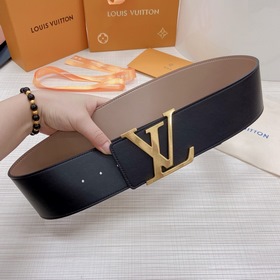 LOUIS VUITTON Ремень с медной пряжкой LV Ширина 7,0 см