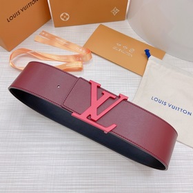 LOUIS VUITTON Ремень с медной пряжкой LV Ширина 7,0 см