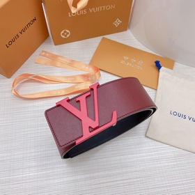 LOUIS VUITTON Ремень с медной пряжкой LV Ширина 7,0 см
