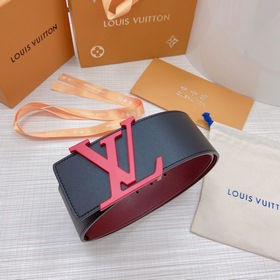 LOUIS VUITTON Ремень с медной пряжкой LV Ширина 7,0 см