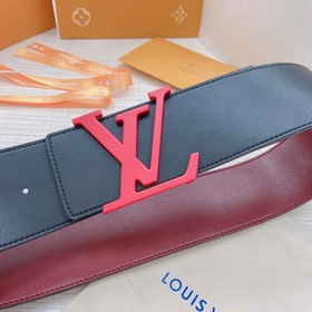 LOUIS VUITTON Ремень с медной пряжкой LV Ширина 7,0 см