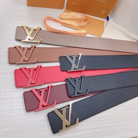 LOUIS VUITTON Ремень с медной пряжкой LV Ширина 7,0 см
