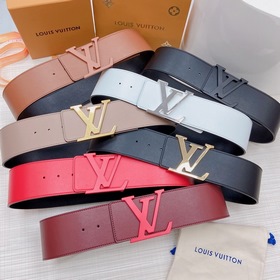 LOUIS VUITTON Ремень с медной пряжкой LV Ширина 7,0 см