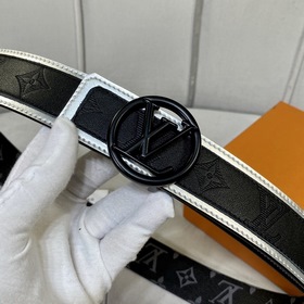 LV круглый разноцветный пряжка для ремня, двусторонняя, выполняет