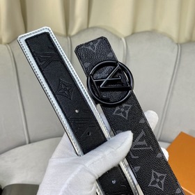 LV круглый разноцветный пряжка для ремня, двусторонняя, выполняет