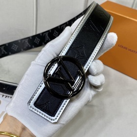 LV круглый разноцветный пряжка для ремня, двусторонняя, выполняет
