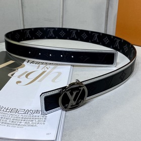 LV круглый разноцветный пряжка для ремня, двусторонняя, выполняет