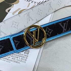 LV круглый разноцветный пряжка для ремня, двусторонняя, выполняет