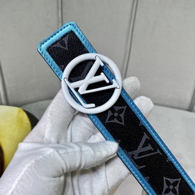 LV круглый разноцветный пряжка для ремня, двусторонняя, выполняет