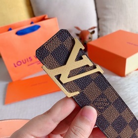 LV Louis Vuitton  Ремень Металлическая пряжка из высококачестве