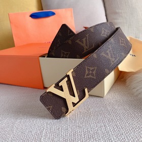 LV Louis Vuitton  Ремень Металлическая пряжка из высококачестве
