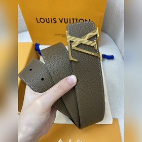 LV Louis Vuitton  Ремень Металлическая пряжка из высококачестве