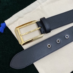 LOUIS VUITTON Ремень с застежкой-булавкой, код M0044, черный Имп