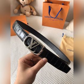 LV Louis Vuitton Пояс Металлическая пряжка из высококачественной