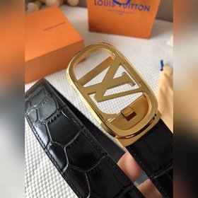 LV Louis Vuitton Пояс Металлическая пряжка из высококачественной