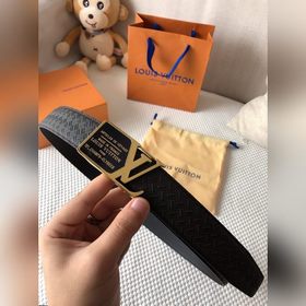 LV Louis Vuitton ремень Металлическая пряжка из высококачественно