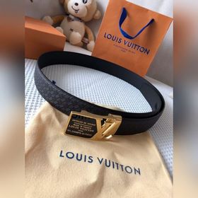LV Louis Vuitton ремень Металлическая пряжка из высококачественно