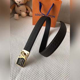 LV Louis Vuitton ремень Металлическая пряжка из высококачественно