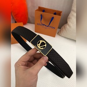 LV Louis Vuitton ремень Металлическая пряжка из высококачественно