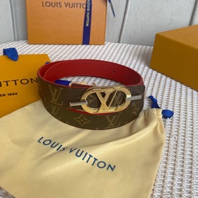 LV Louis Vuitton Кожаный пояс из парусины Сделано в Испании - к