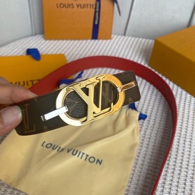 LV Louis Vuitton Кожаный пояс из парусины Сделано в Испании - к
