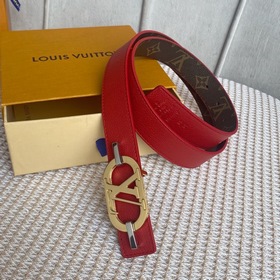LV Louis Vuitton Кожаный пояс из парусины Сделано в Испании - к