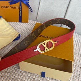 LV Louis Vuitton Кожаный пояс из парусины Сделано в Испании - к