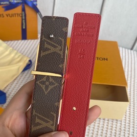 LV Louis Vuitton Кожаный пояс из парусины Сделано в Испании - к