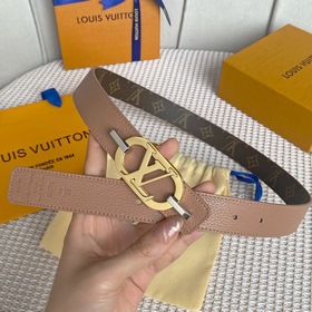 LV Louis Vuitton Кожаный пояс из парусины Сделано в Испании - к