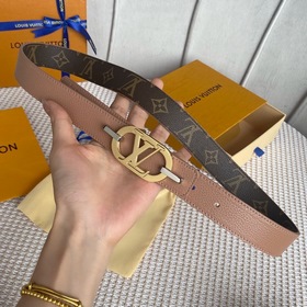 LV Louis Vuitton Кожаный пояс из парусины Сделано в Испании - к
