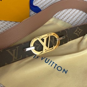 LV Louis Vuitton Кожаный пояс из парусины Сделано в Испании - к