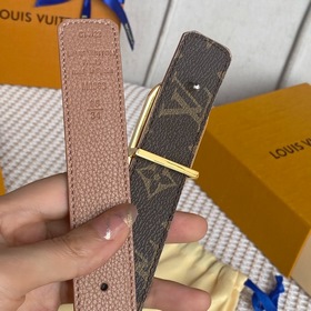 LV Louis Vuitton Кожаный пояс из парусины Сделано в Испании - к