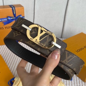 LV Louis Vuitton Кожаный пояс из парусины Сделано в Испании - к