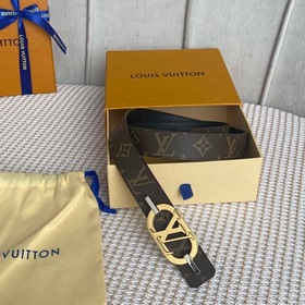 LV Louis Vuitton Кожаный пояс из парусины Сделано в Испании - к