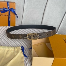 LV Louis Vuitton Кожаный пояс из парусины Сделано в Испании - к