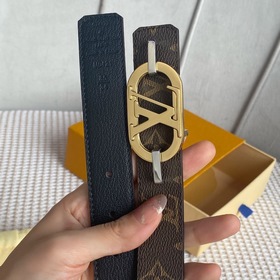 LV Louis Vuitton Кожаный пояс из парусины Сделано в Испании - к