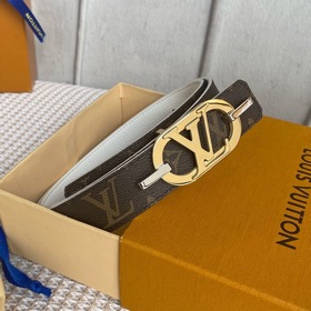 LV Louis Vuitton Кожаный пояс из парусины Сделано в Испании - к