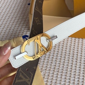 LV Louis Vuitton Кожаный пояс из парусины Сделано в Испании - к