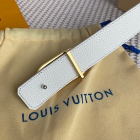 LV Louis Vuitton Кожаный пояс из парусины Сделано в Испании - к