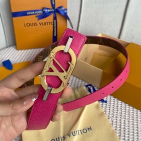 LV Louis Vuitton Кожаный пояс из парусины Сделано в Испании - к