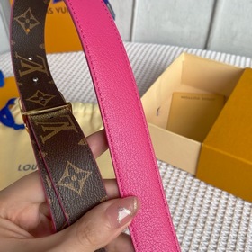 LV Louis Vuitton Кожаный пояс из парусины Сделано в Испании - к
