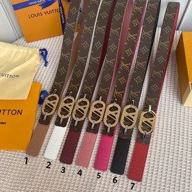 LV Louis Vuitton Кожаный пояс из парусины Сделано в Испании - к