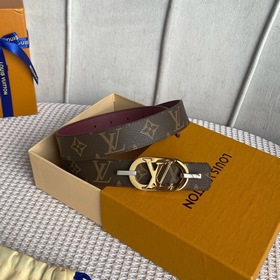 LV Louis Vuitton Кожаный пояс из парусины Сделано в Испании - к