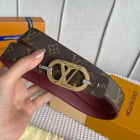 LV Louis Vuitton Кожаный пояс из парусины Сделано в Испании - к