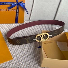 LV Louis Vuitton Кожаный пояс из парусины Сделано в Испании - к