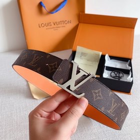 LV Louis Vuitton Кожаный ремень Металлическая пряжка высокого кач