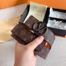LV Louis Vuitton Кожаный ремень Металлическая пряжка высокого кач