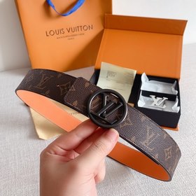 LV Louis Vuitton Кожаный ремень Металлическая пряжка высокого кач