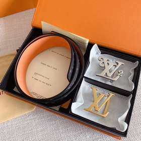 LV Louis Vuitton Кожаный ремень Металлическая пряжка высокого кач